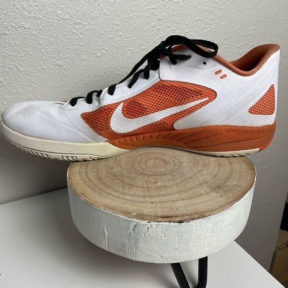 Nike Zoom Orange and White Hyperfuse Basketball Shoes Size 17 - Picture 5 of 8